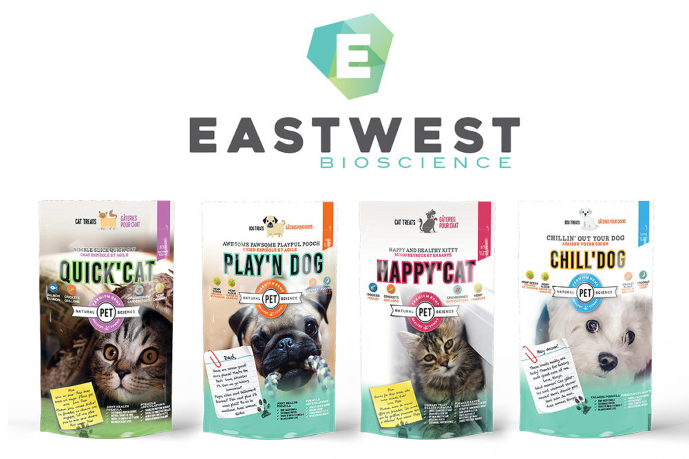 EastWest new CBD pet products: Quick'Cat, Play'n'Dog, Happy'Cat and Chill'Dog