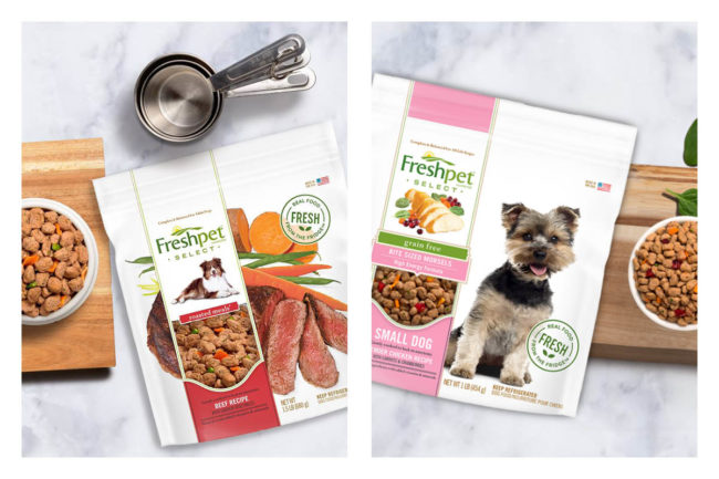 Freshpet dog food products, small dog and roasted meals
