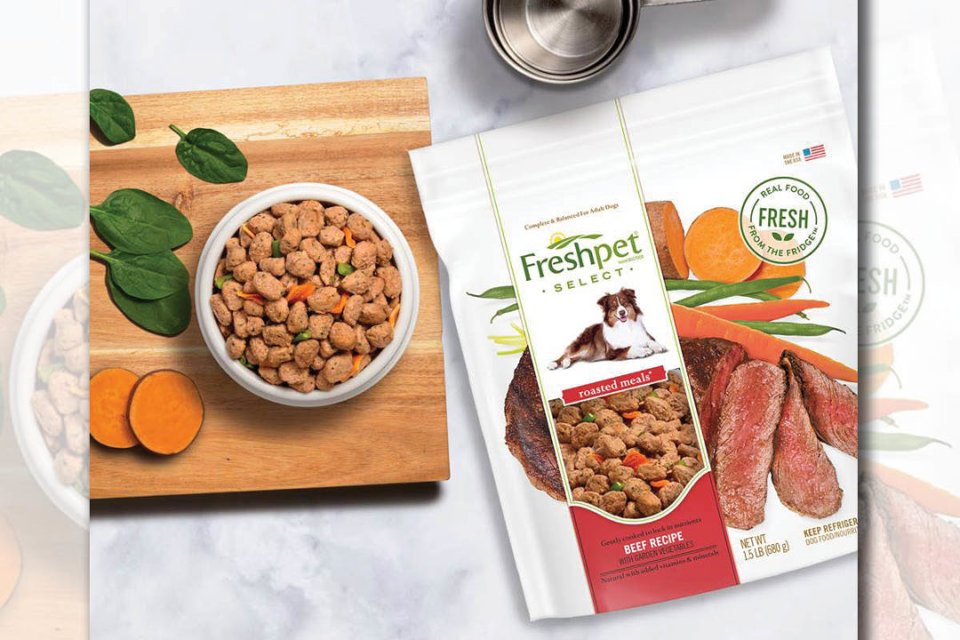 Freshpet roasted food in bowl with package