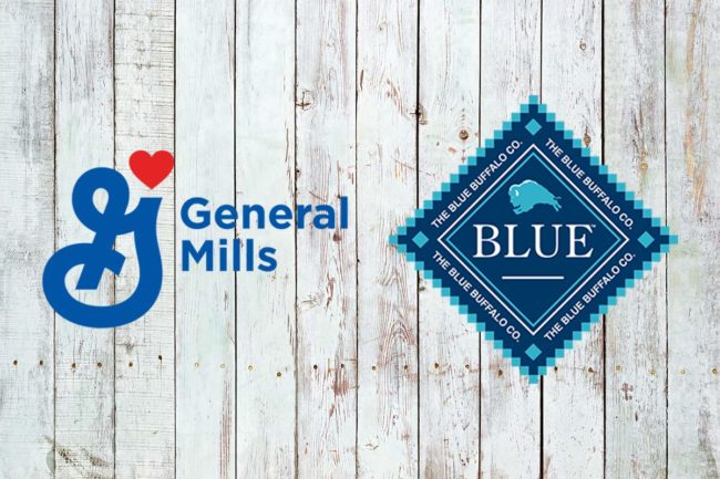 General Mills and Blue Buffalo logos on Adobe Stock background (©STOCKR - STOCK.ADOBE.COM)