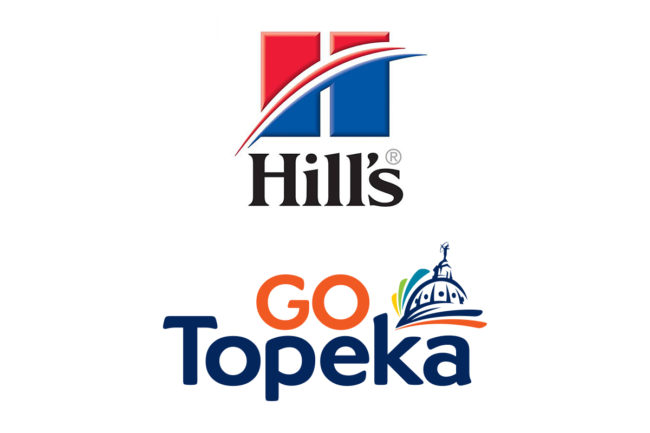 Hill's Pet Nutrition logo and GO Topeka logo