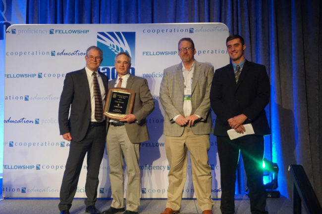 Vince Kintzle, director of technical milling at Ardent Mills, second from the left, was named 2019 Milling Operative of the Year.