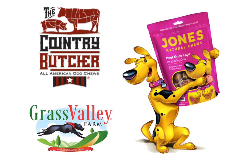 Jones Naturals brands: Jones Natural Chews, The Country Butcher, Grass Valley Farm