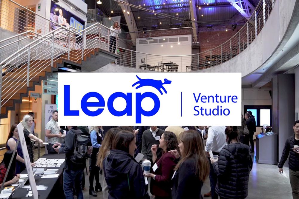 Leap Venture Studio logo, event space 2018