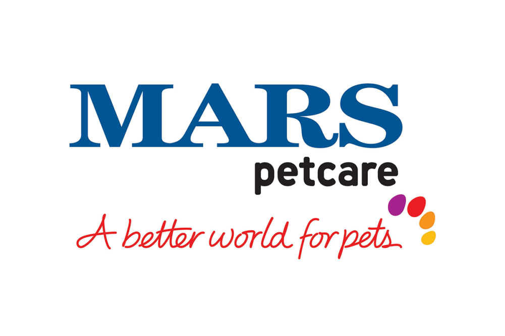 Mars Petcare logo: "Mars Petcare, A better world for pets"