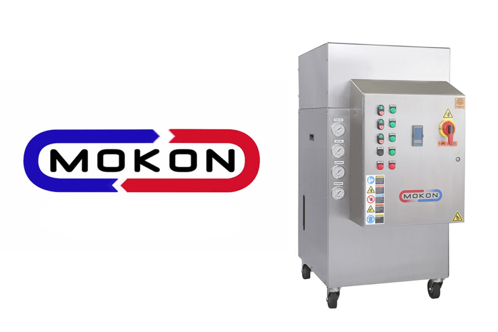 Mokon logo and new sanitary circulating liquid temperature control system