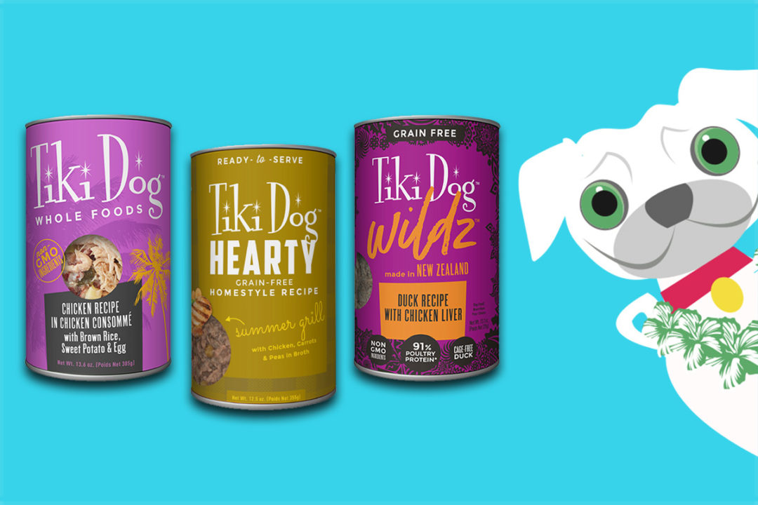 Tiki Dog new diets: Whole Foods, Hearty and Wildz.