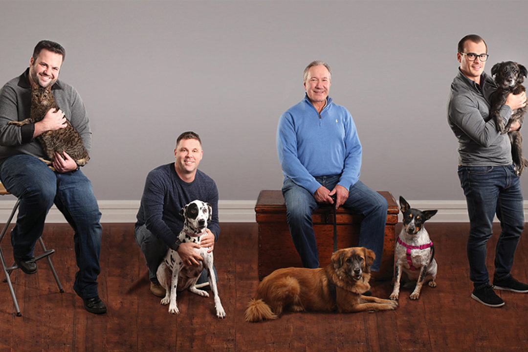 PetGuard's new executive leaders, from left: Cameron Palmer, VP of supply chain; Dave Fedorchak, VP of procurement and product development; Bill Shaner, managing partner and CEO, and Anthony Scarpion, CFO.