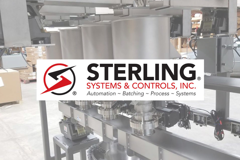Ingredient batching system from Sterling Systems & Controls, Inc.