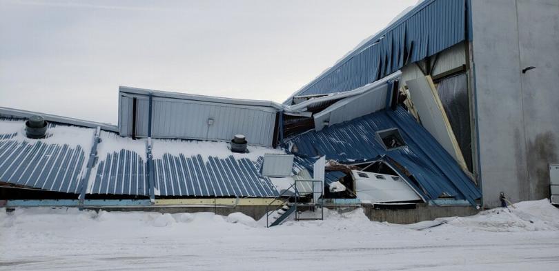 Damage to Tuffy's Perham pet food facility